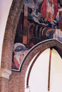 Detail van de Albertuskerk van Vissers architecten